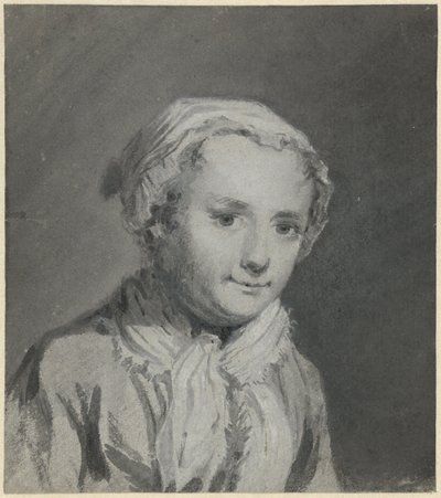 Portrait of Sara Troost by Cornelis Troost
